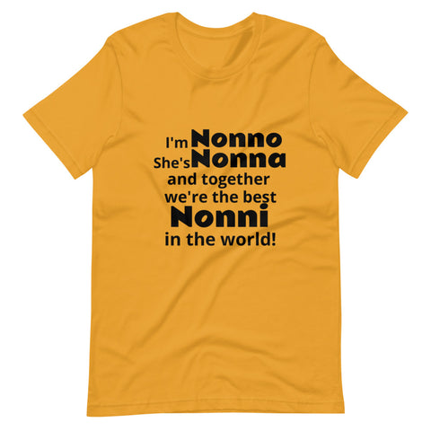 Best Nonni in the World Short-Sleeve Unisex T-Shirt