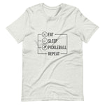 Eat, Sleep, Pickleball, Repeat - Short-Sleeve Unisex T-Shirt