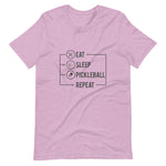 Eat, Sleep, Pickleball, Repeat - Short-Sleeve Unisex T-Shirt