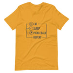 Eat, Sleep, Pickleball, Repeat - Short-Sleeve Unisex T-Shirt